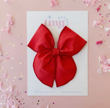 Load image into Gallery viewer, Red Sailor Bow