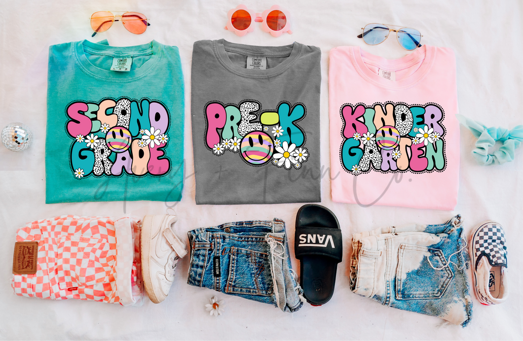 Retro Grade Level Tshirt- Kids