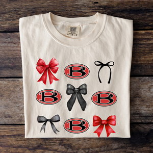 Red Devils Coquette Bow Tshirt- Adult