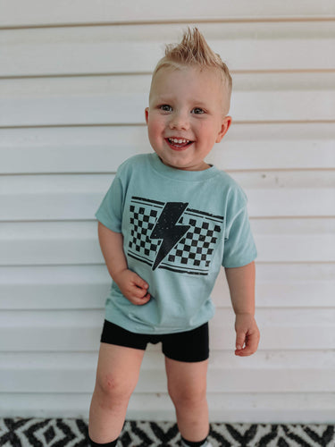 Checkered Lightning Bolt Tshirt