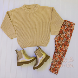 Autumn Floral Leggings RTS