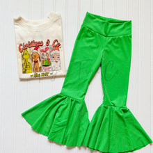 Load image into Gallery viewer, Green Apple Ribbed Bell Bottoms 7/23