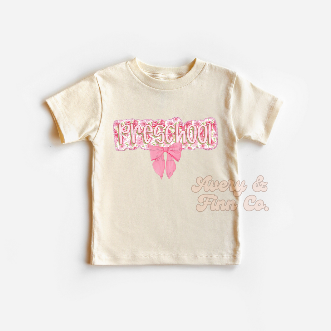 Coquette Bow Preschool Tshirt