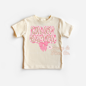 Kindergarten Coquette Bow Tshirt