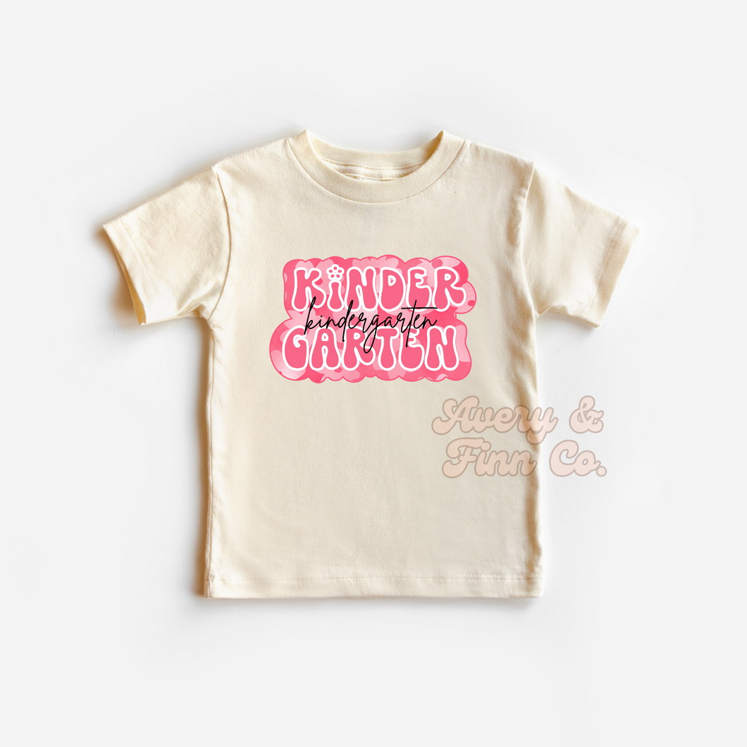 Kindergarten Groovy Flower Tshirt