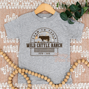 Wild Cattle Ranch Tshirt