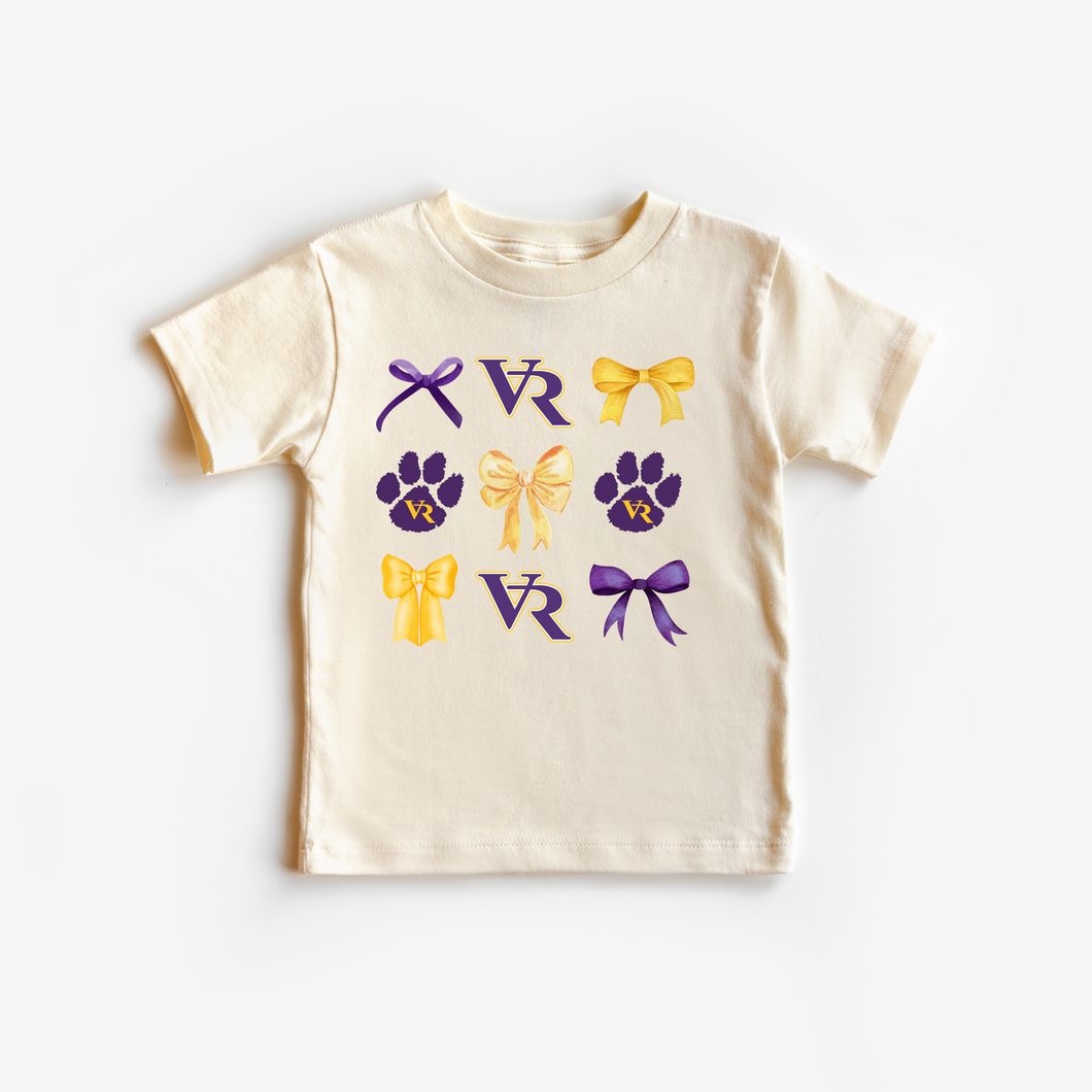 Wildcats Coquette Bow Tshirt- Ivory