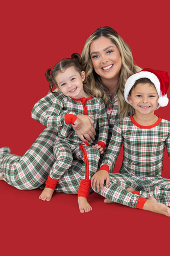 Christmas Plaid Bamboo Two Piece Set